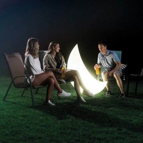 opblaasbare halve maan met ledlicht 135 x 43 cm
