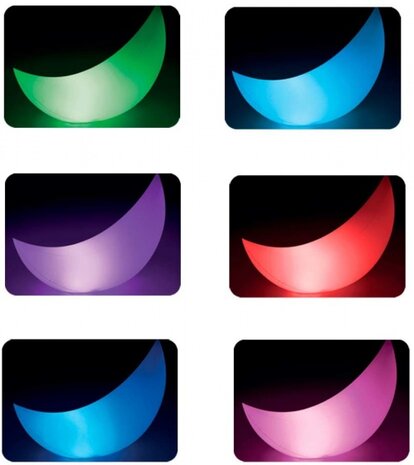 opblaasbare halve maan met ledlicht 135 x 43 cm