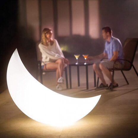 opblaasbare halve maan met ledlicht 135 x 43 cm