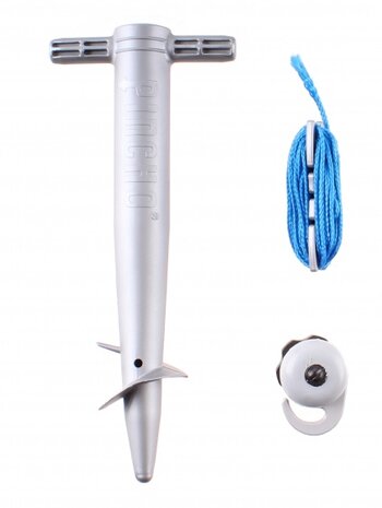 parasolstabilisatorset 20 cm grijs 3-delig
