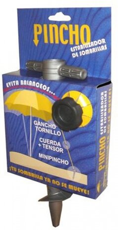 parasolstabilisatorset 20 cm grijs 3-delig