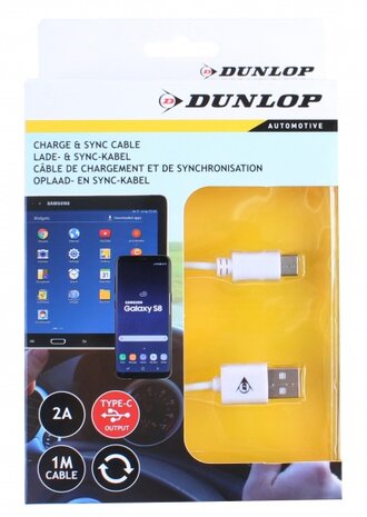 datakabel Type-C / USB 2.A wit 100 cm