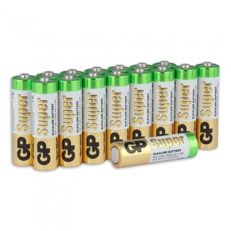 Super Alkaline AA-batterijen LR06 - 16 stuks