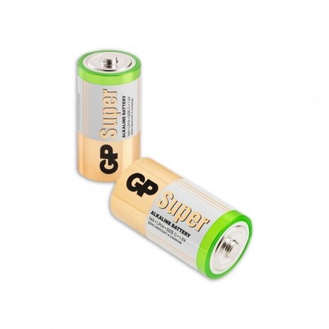 Super Alkaline batterijen type C - 2 stuks