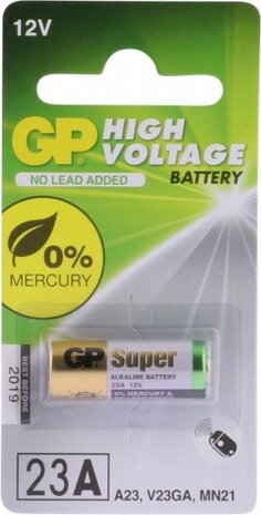 alkaline batterij rondcel 23A/MN21 12V per stuk