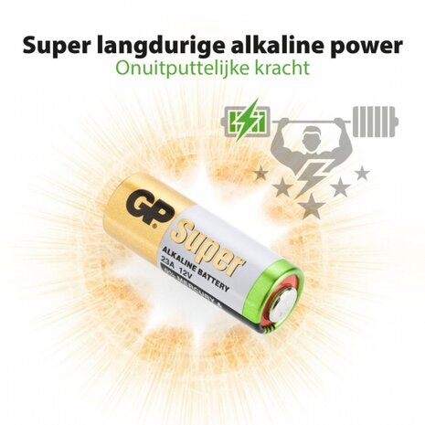 alkaline batterij rondcel 23A/MN21 12V per stuk