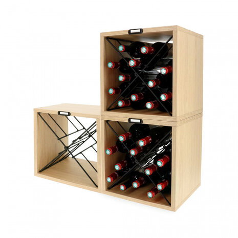 wijnrekken voor 12 flessen 36 x 30 x 36,5 3 stuks