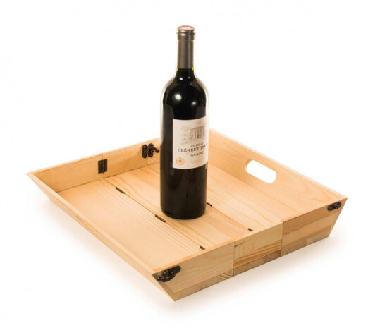 Tray Chique wijnbox en dienblad hout