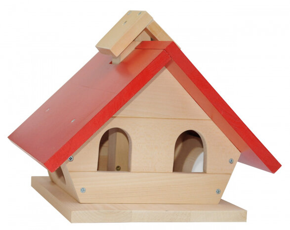 vogel bungalow hout 30 x 30 x 10 cm