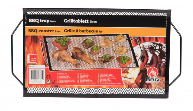 Barbecue rooster 40 x 22 cm zwart