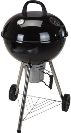 houtskoolbarbecue verrijdbaar 58,5 x 28 cm zwart
