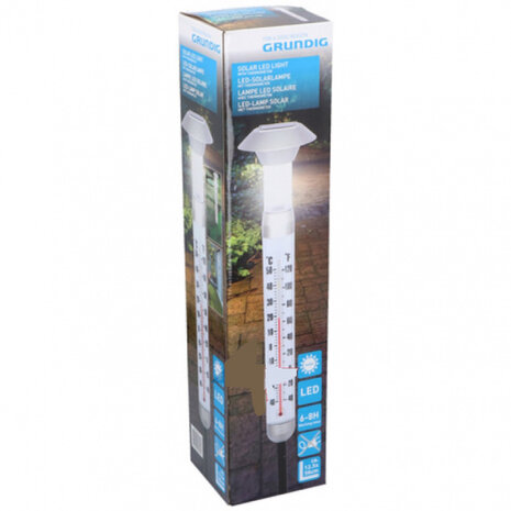 thermometer buiten met led-lamp 12,5x97 cm
