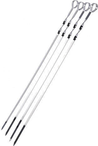 pennenset 60 x 0,4 cm chroom 4 stuks