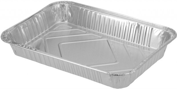 schalenset aluminium 5 stuks zilver