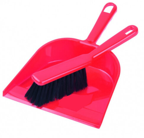 handveger en blik rood 22 cm