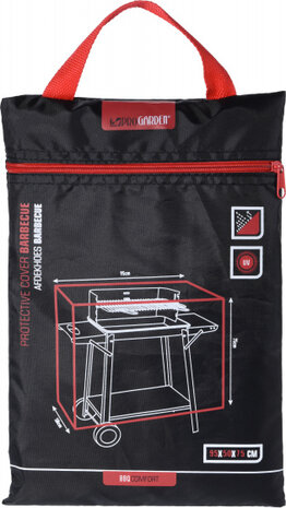 afdekhoes voor barbecue rechthoekig 95 x 50 x 75 cm zwart