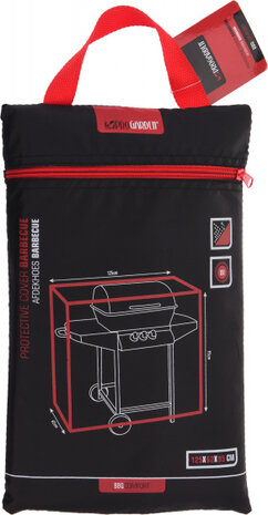 afdekhoes voor barbecue rechthoekig 125 x 62 x 95 cm zwart