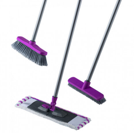 schoonmaakset 110 x 5,5 x 14,5 cm paars