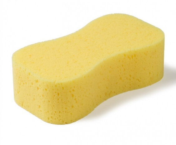 carwash spons geel 20 cm
