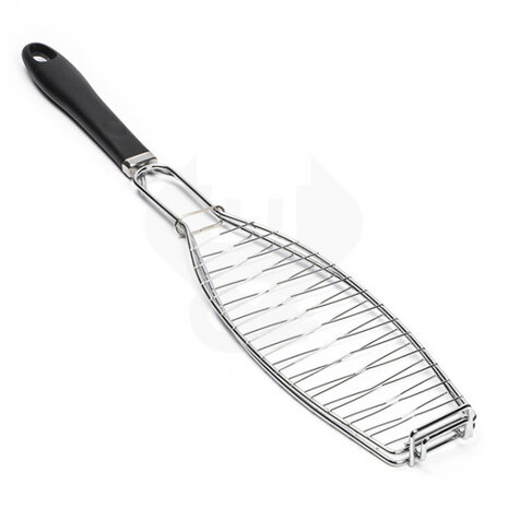visklem zilver/zwart staal barbecue 58 x 10 cm