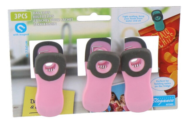 zakklemmen roze 3 stuks