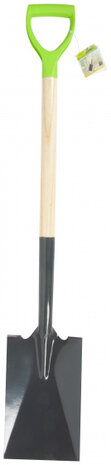 Spade 105x18x5cm staal zwart/groen