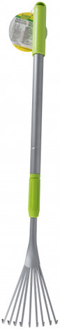 telescopische bladhark 79-108cm PVC/staal