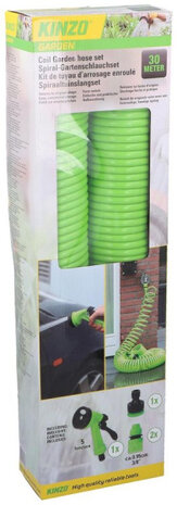 spiraalslang 30 meter groen