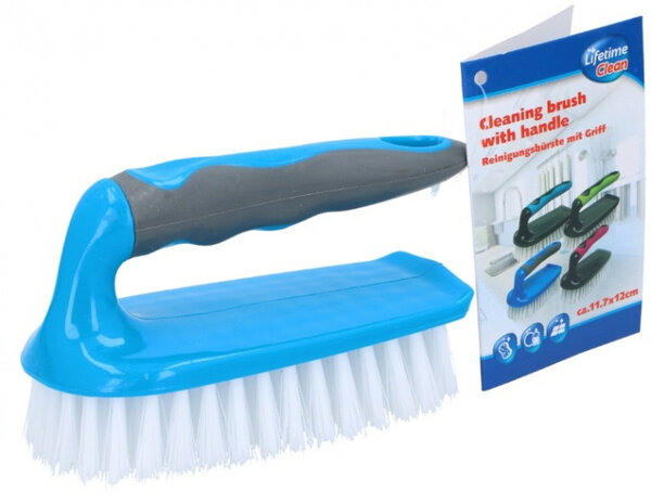 reinigingsborstel blauw 12 cm