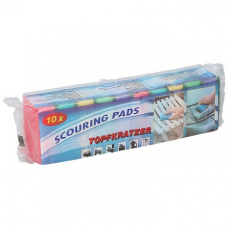 schuurspons 10 stuks multicolor