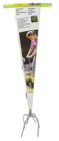 tuinwoeler 96 x 38 cm staal groen/zilver