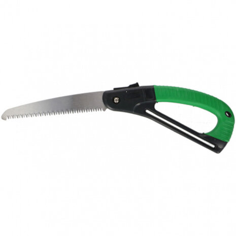 tuinzaag opvouwbaar 23 x 9 cm staal groen/zwart