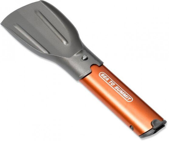 schep Pocket Trowel 24 cm aluminium oranje/grijs