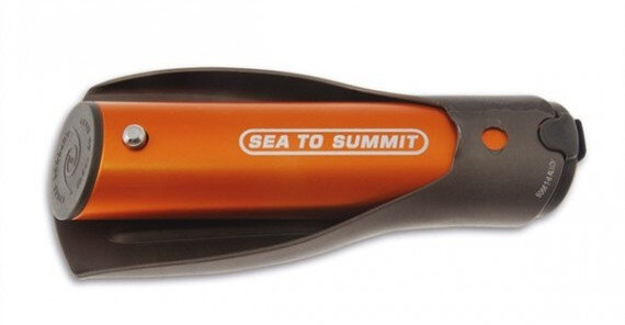 schep Pocket Trowel 24 cm aluminium oranje/grijs