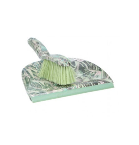 stoffer en blik groen 32 cm