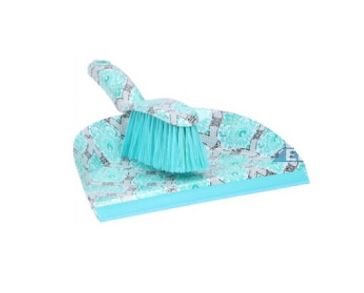 stoffer en blik 32 cm lichtblauw