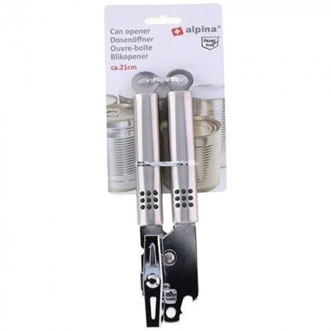 blikopener 21 cm zilver