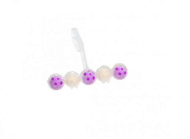 toiletblok Lavender 5 x 9 gram transparant/paars