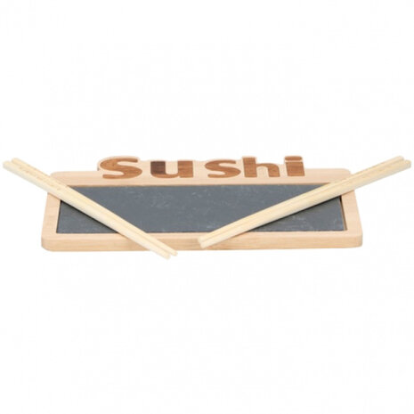 serveerset sushi 3 stuks 25x18x2 cm
