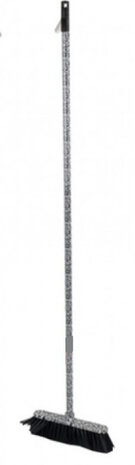 bezem zwart 130 cm