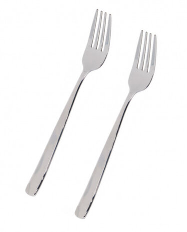 tafelvork 20,5 cm rvs chroom 2 stuks