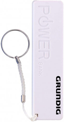 powerbank USB 1800 mAH 9,5 cm wit 3-delig usb-oplader