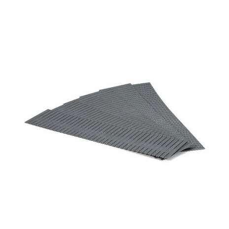 ladeverdelers 44 x 10 cm polypropyleen grijs 6 stuks