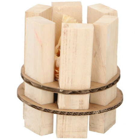 aanmaakhout 7,5 x 8 cm hout blank