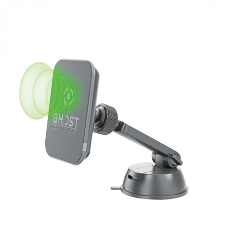 telefoonhouder Ghost draadloze oplader zwart 3-delig