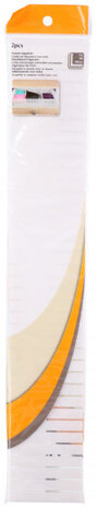 ladeverdeler 49 x 8 cm polypropyleen wit 2 stuks