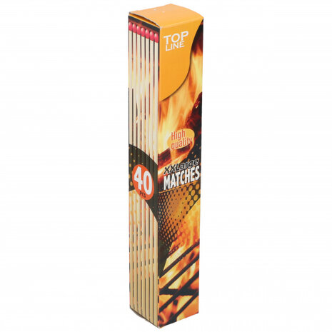 lucifers 28 cm hout blank 40 stuks