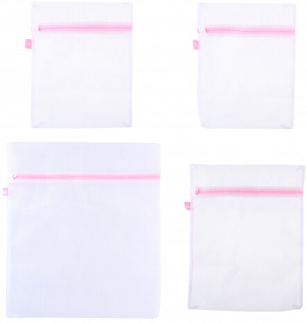 waszakkenset 33-43-50 cm polyester wit 4-delig