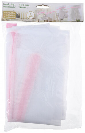 waszakkenset 33-43-50 cm polyester wit 4-delig