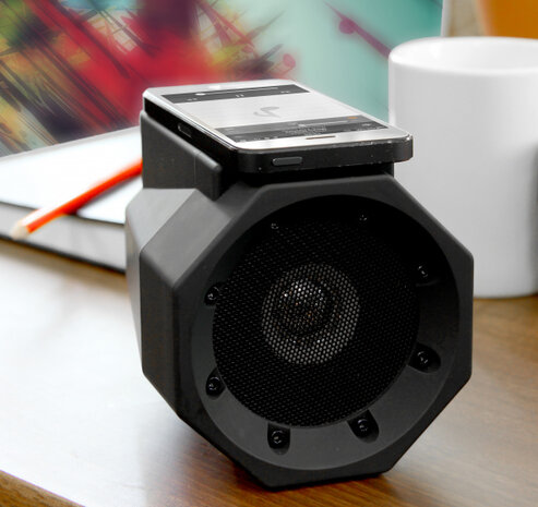 luidspreker Boombox bluetooth 12,5 cm zwart